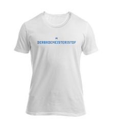 Männer T-Shirt "DERBADEMEISTERISTOFF" weiß