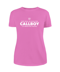 Frauen T-Shirt "CALLBOY" rosa